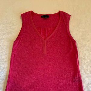 Sanctuary Linen-blend Sleeveless Blouse